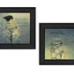 Set Of Two Glass Jars Black Framed Print Kitchen Wall Art