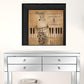 Set Of Two Music 3 Black Framed Print Wall Art