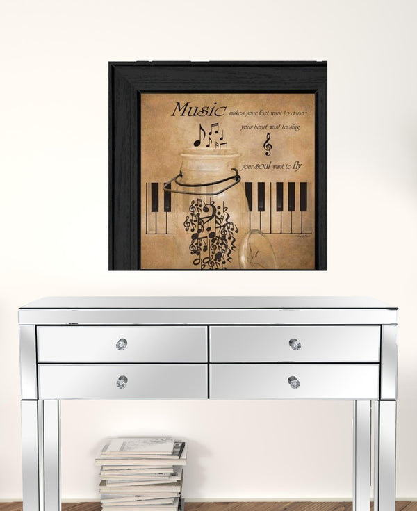 Set Of Two Music 3 Black Framed Print Wall Art