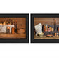 Set Of Two Baking Supplies Black Framed Print Wall Art