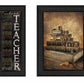 Set Of Two School Black Framed Print Wall Art