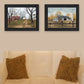 Set Of Two Country Roads 3 Black Framed Print Wall Art