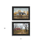 Set Of Two Country Roads 3 Black Framed Print Wall Art