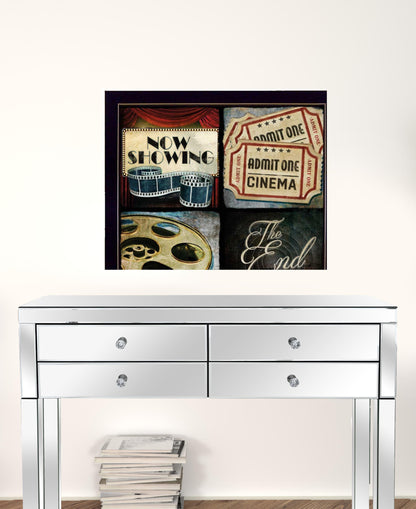 Set Of Two At The Movies Black Framed Print Wall Art