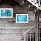 Set Of Two Beach Life 1 White Framed Print Wall Art