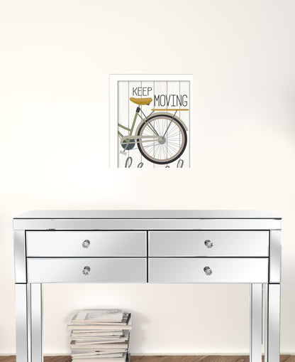 Set Of Two Pedal it Out 3 White Framed Print Wall Art