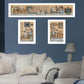 Set Of Three Where Family and Friends Gather 2 White Framed Print Wall Art