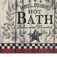 Set Of Two Hot Bath 10 White Framed Print Bathroom Wall Art