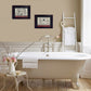 Set Of Two Hot Bath 2 Black Framed Print Bathroom Wall Art