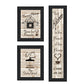 Set Of Three The Kitchen Collection I 2 Black Framed Print Kitchen Wall Art