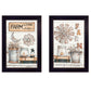 Set Of Two Farm Living 1 Black Framed Print Wall Art