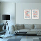 Set Of Two Who You Think 1 White Framed Print Wall Art