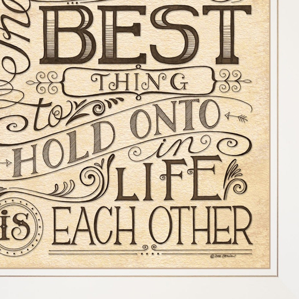 Set Of Two Together or Each Other 1 White Framed Print Wall Art