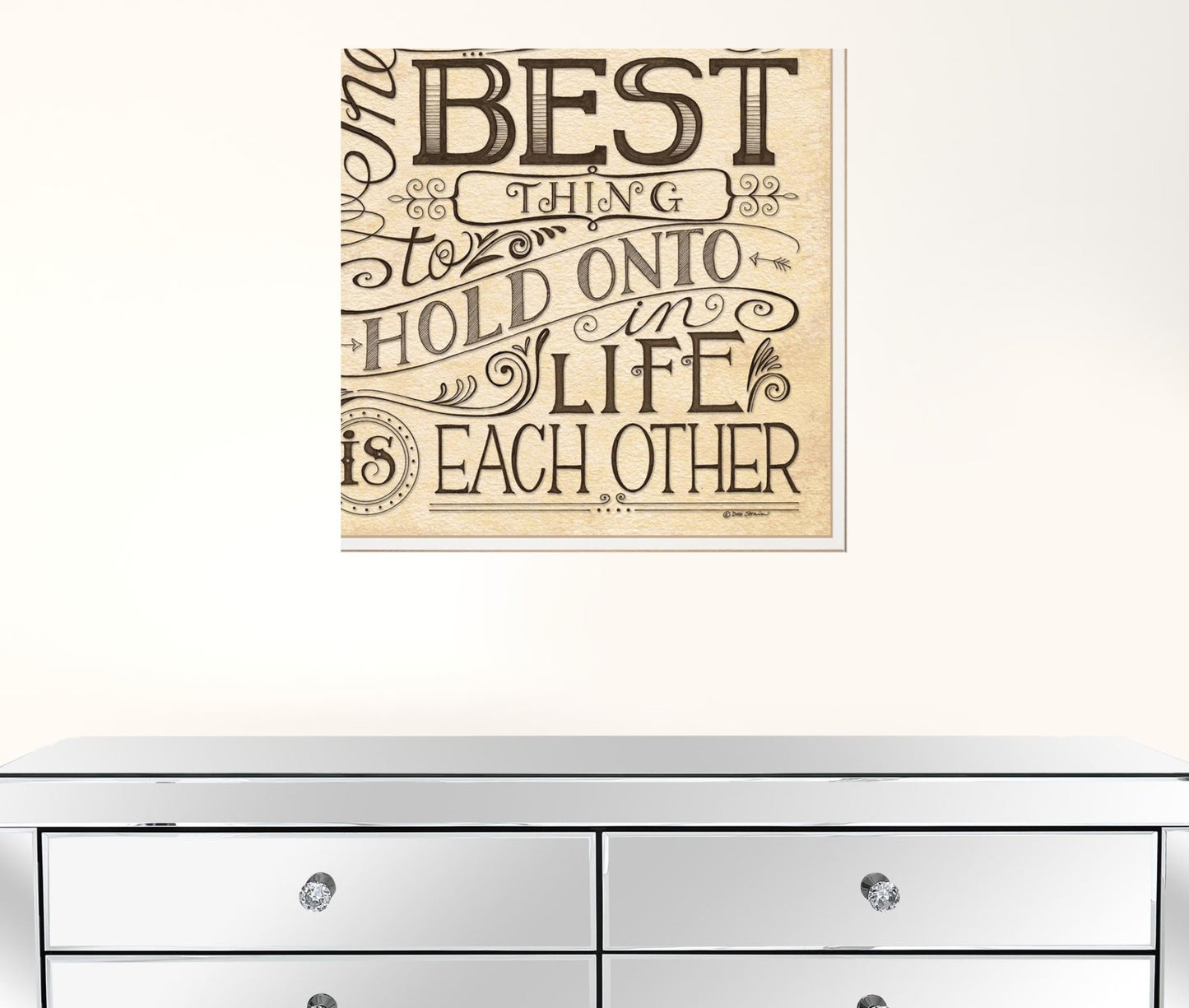 Set Of Two Together or Each Other 1 White Framed Print Wall Art