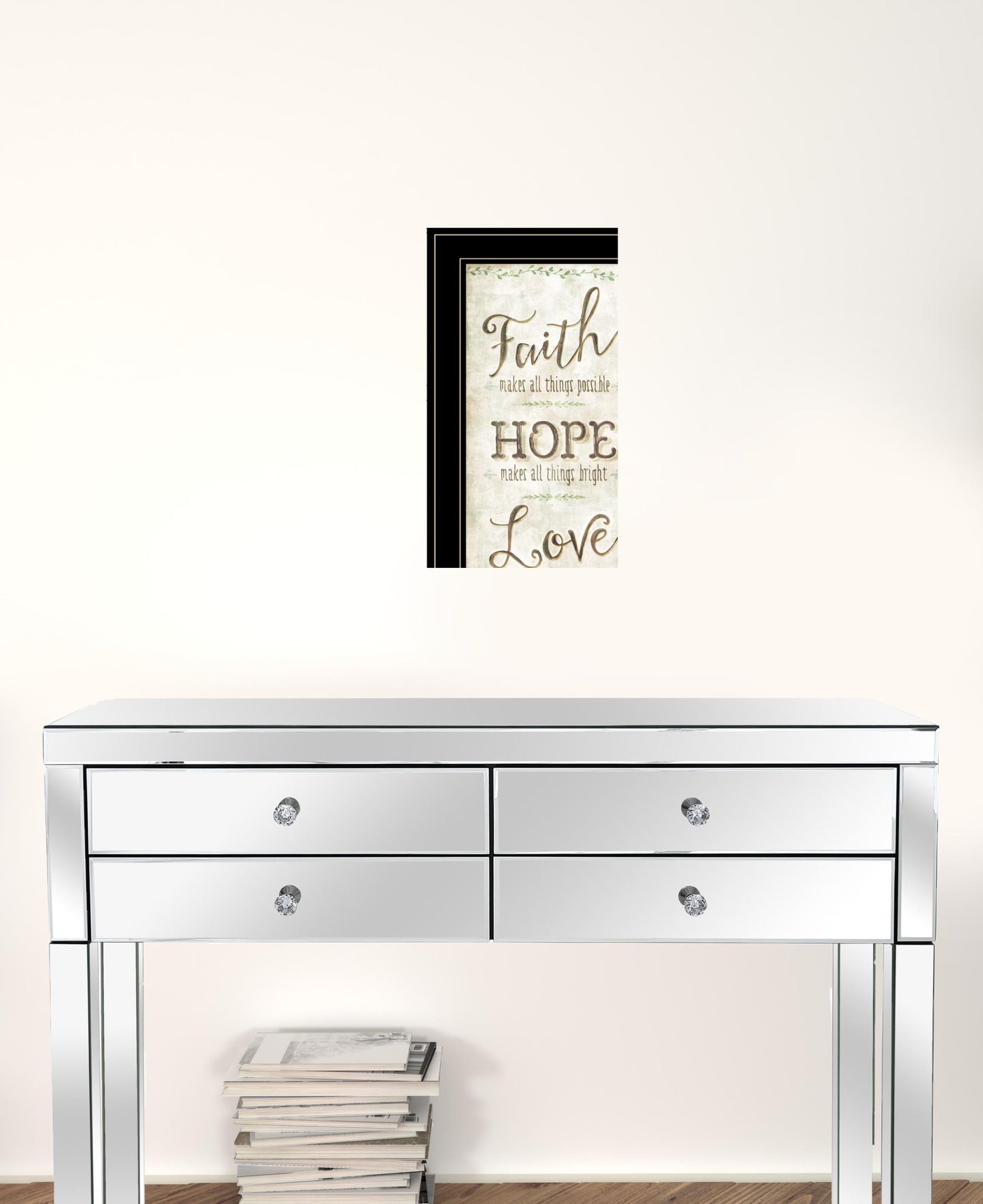 Set Of Two Faith or Believe 2 Black Framed Print Wall Art