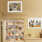 Set Of Two Down on the Farm 1 White Framed Print Wall Art