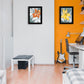 Set Of Two Tiger Lilies 2 Black Framed Print Wall Art