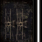 Set Of Two Airplane Patent I and II 2 Black Framed Print Wall Art