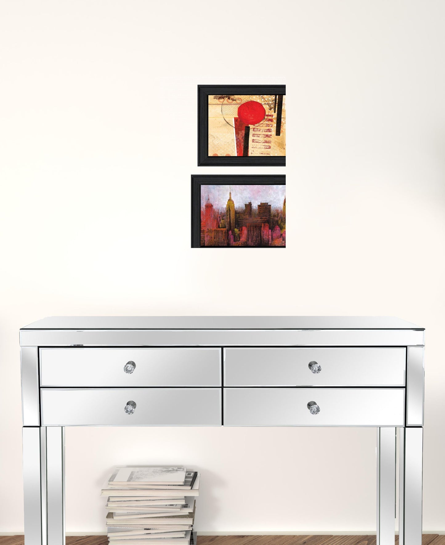 Set Of Two NYC Harmony 2 Black Framed Print Wall Art