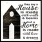 Set Of Two House or Blessing Black Framed Print Wall Art