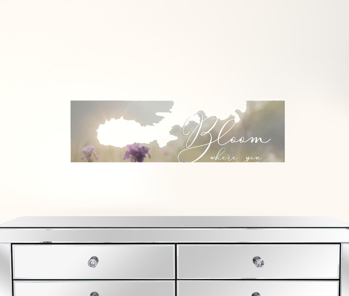 Set Of Two Bloom Where You are Planted 3 White Framed Print Wall Art