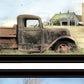 Set Of Two Vintage Farm Trucks 2 Black Framed Print Wall Art