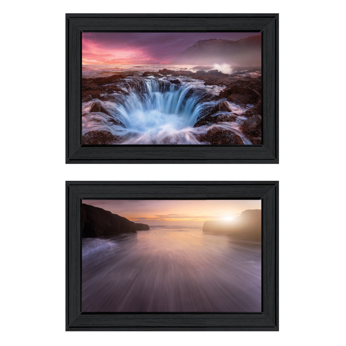 Set Of Two Future Genesis 2 Black Framed Print Wall Art