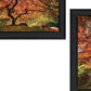 Set Of Two First Colors of Fall II Black Framed Print Wall Art