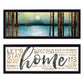 Set Of Two Love or Home 2 Black Framed Print Wall Art