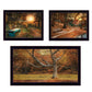 Set Of Three Tranquil Spaces 2 Black Framed Print Wall Art