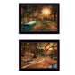 Set Of Two Resting Places 2 Black Framed Print Wall Art