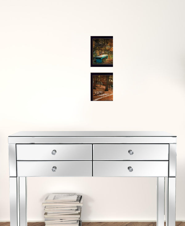 Set Of Two Resting Places 2 Black Framed Print Wall Art