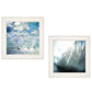 Set Of Two Sailboat Marina 2 White Framed Print Wall Art