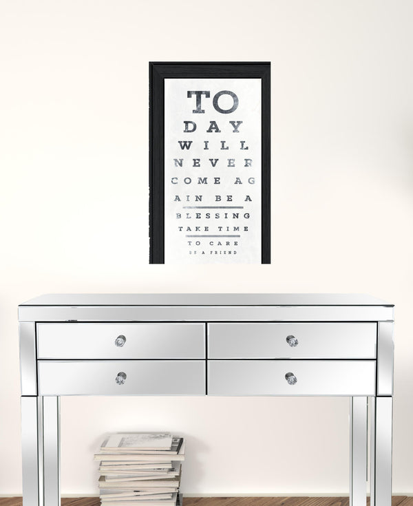 Set Of Two Eye Charts 4 Black Framed Print Wall Art