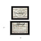 Set Of Two Family Values 2 Black Framed Print Wall Art