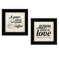 Set Of Two All You Need is Coffee 2 Black Framed Print Wall Art