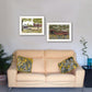 Set Of Two The Spring House 1 White Framed Print Wall Art