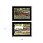 Set Of Two The Spring House 2 Black Framed Print Wall Art