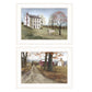 Set Of Two The Road Home 1 White Framed Print Wall Art