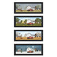 Set Of Four Billy Jacobs Four Seasons Collection V Black Frame 1 Black Framed Print Wall Art