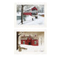 Set Of Two Crisp and New Fallen Snow 1 White Framed Print Wall Art