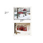 Set Of Two Crisp and New Fallen Snow 1 White Framed Print Wall Art