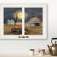 Harvest Moon 9 White Framed Print Kitchen Wall Art