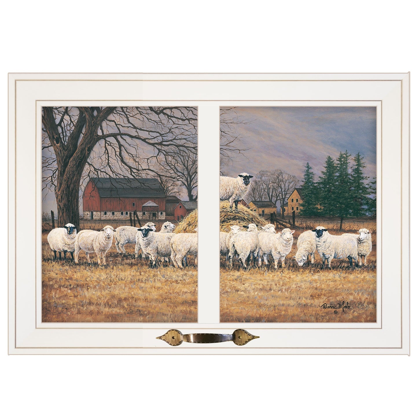 Wool Gathering 2 White Framed Print Wall Art