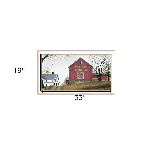 The Quilt Barn 4 White Framed Print Wall Art