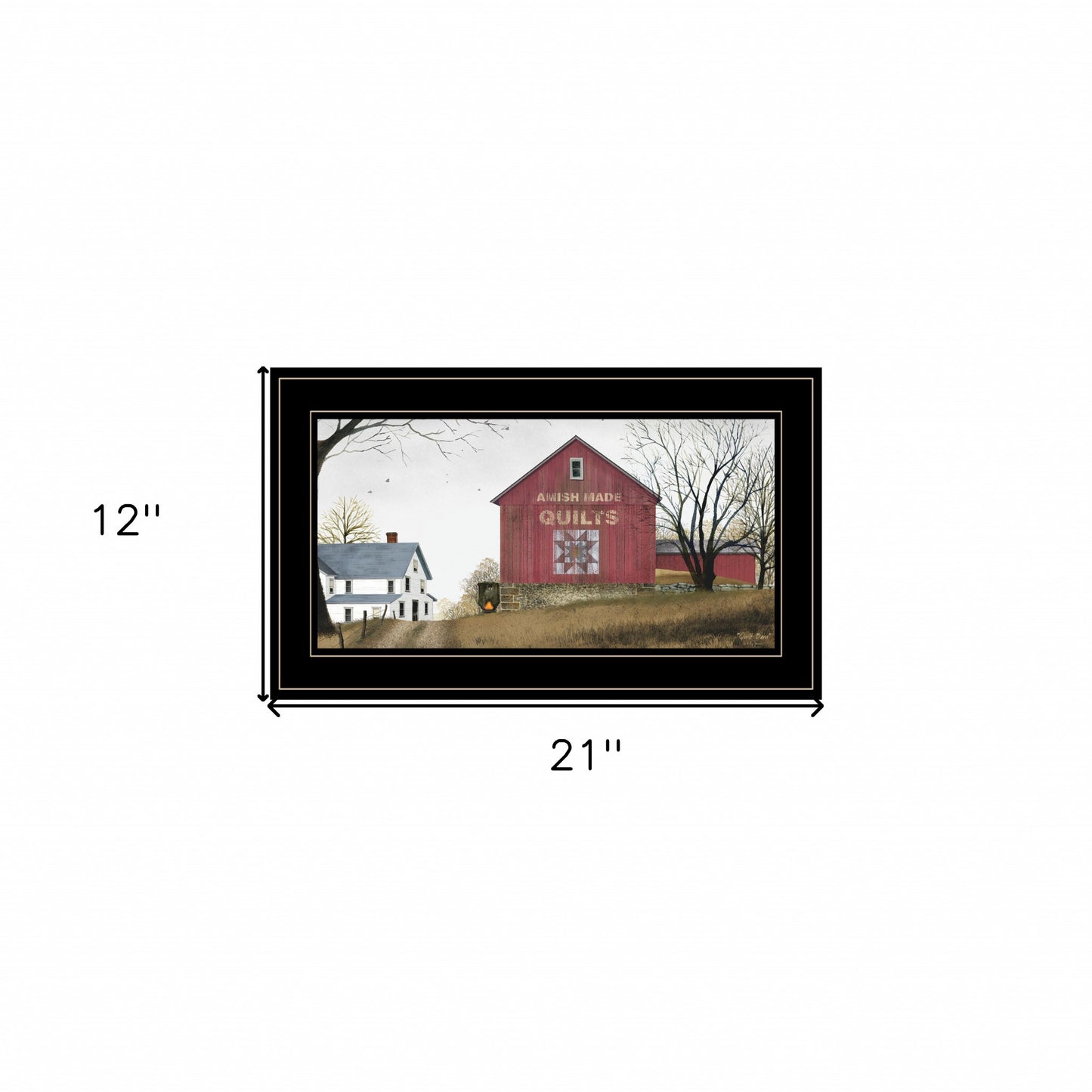 The Quilt Barn 3 Black Framed Print Wall Art