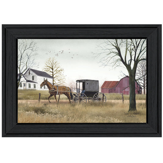 Goin To Market 2 Black Framed Print Wall Art