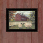 Hancock Sheep 3 Black Framed Print Wall Art