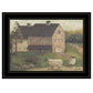 Stone Barn 3 Black Framed Print Wall Art