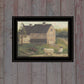 Stone Barn 3 Black Framed Print Wall Art